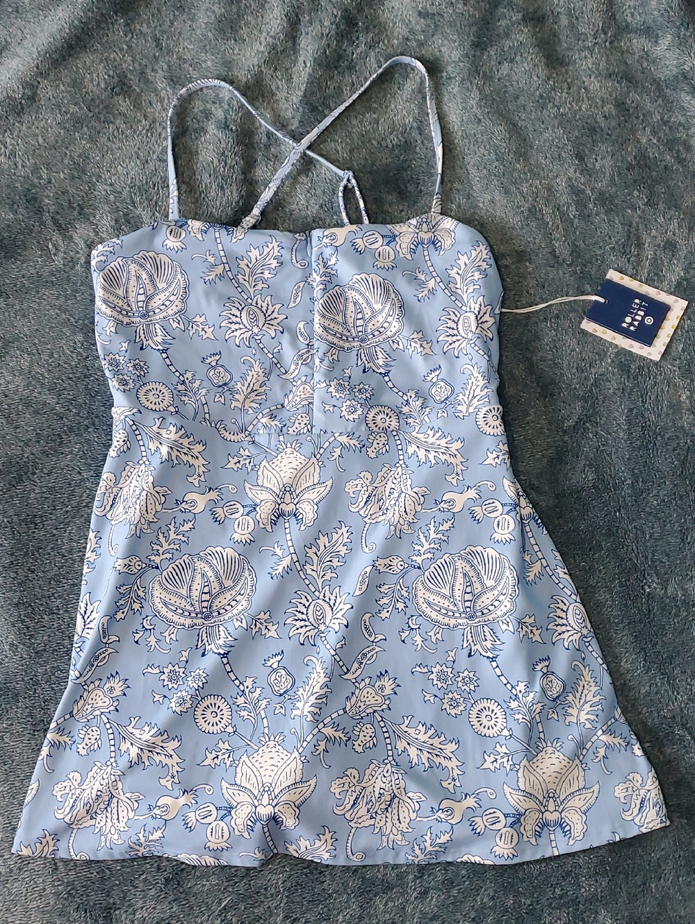 Roller Rabbit x Target Mini Tennis Skort Dress Blue Floral Vine